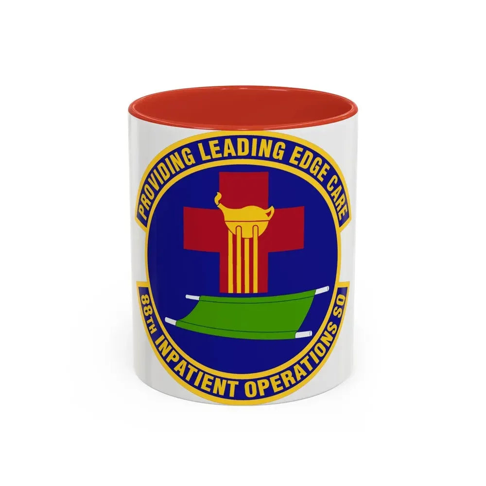 88 Inpatient Operations Squadron AFMC (U.S. Air Force) Accent Coffee Mug 11oz Red - Go Mug Yourself
