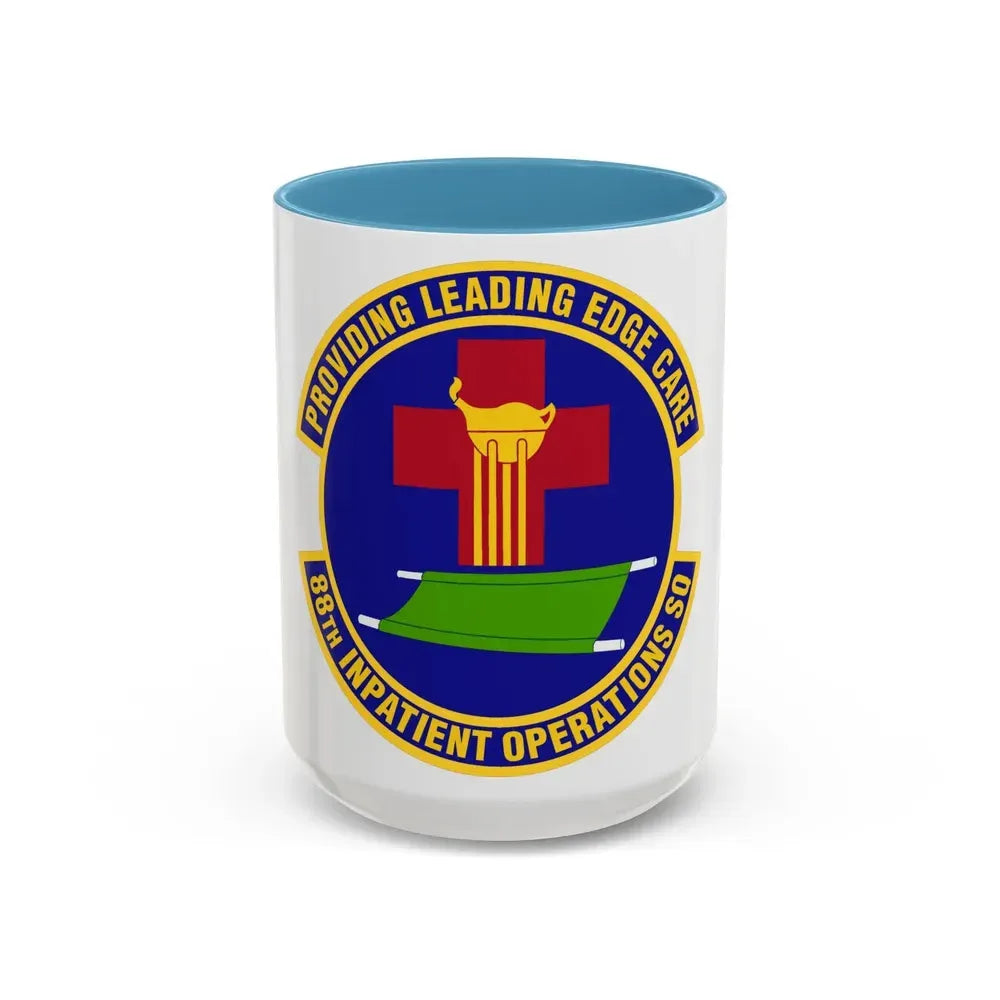 88 Inpatient Operations Squadron AFMC (U.S. Air Force) Accent Coffee Mug 15oz Light Blue - Go Mug Yourself