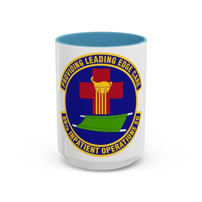 88 Inpatient Operations Squadron AFMC (U.S. Air Force) Accent Coffee Mug 15oz Light Blue - Go Mug Yourself