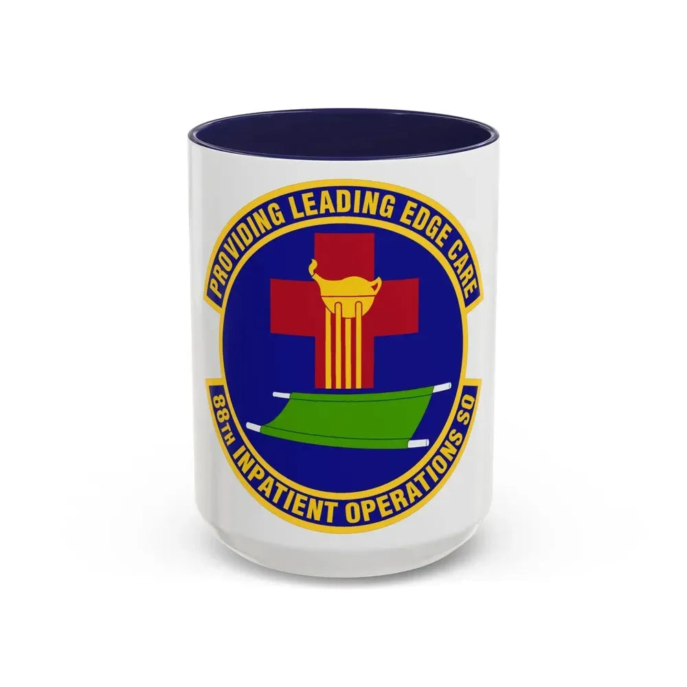 88 Inpatient Operations Squadron AFMC (U.S. Air Force) Accent Coffee Mug 15oz Navy - Go Mug Yourself