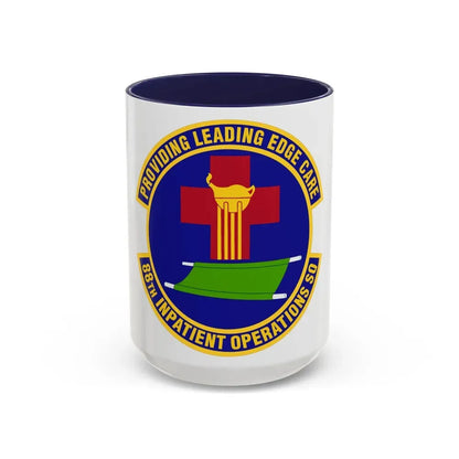 88 Inpatient Operations Squadron AFMC (U.S. Air Force) Accent Coffee Mug 15oz Navy - Go Mug Yourself