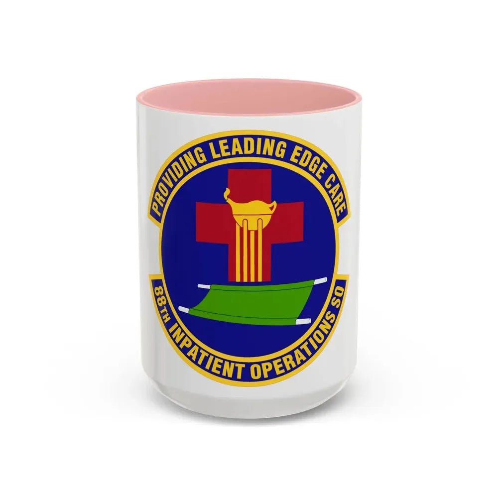 88 Inpatient Operations Squadron AFMC (U.S. Air Force) Accent Coffee Mug 15oz Pink - Go Mug Yourself