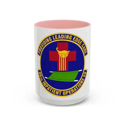 88 Inpatient Operations Squadron AFMC (U.S. Air Force) Accent Coffee Mug 15oz Pink - Go Mug Yourself