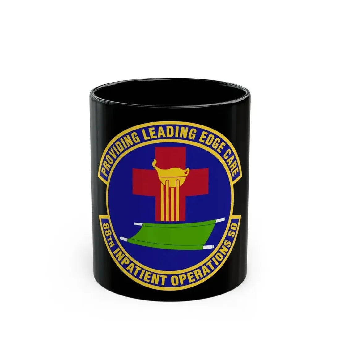 88 Inpatient Operations Squadron AFMC (U.S. Air Force) Black Coffee Mug 11oz - Go Mug Yourself
