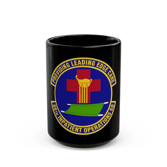 88 Inpatient Operations Squadron AFMC (U.S. Air Force) Black Coffee Mug 15oz - Go Mug Yourself