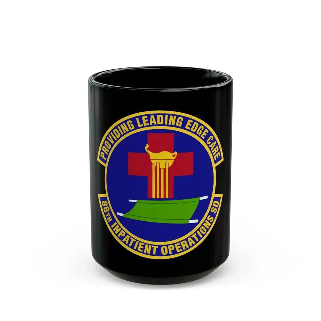 88 Inpatient Operations Squadron AFMC (U.S. Air Force) Black Coffee Mug 15oz - Go Mug Yourself