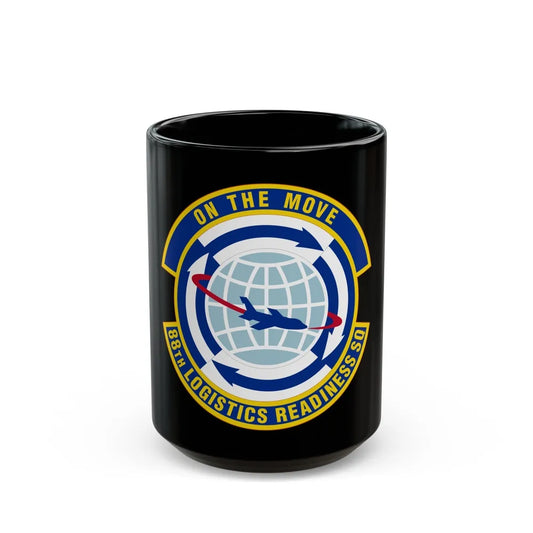 88 Logistics Readiness Squadron AFMC (U.S. Air Force) Black Coffee Mug-15oz-Go Mug Yourself