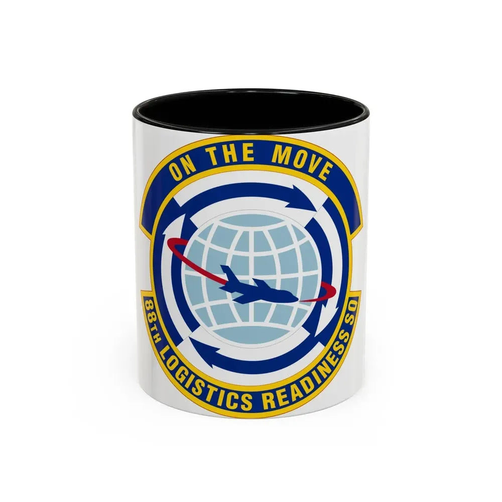 88 Logistics Readiness Squadron AFMC (U.S. Air Force) Accent Coffee Mug 11oz Black - Go Mug Yourself