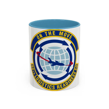 88 Logistics Readiness Squadron AFMC (U.S. Air Force) Accent Coffee Mug 11oz Light Blue - Go Mug Yourself