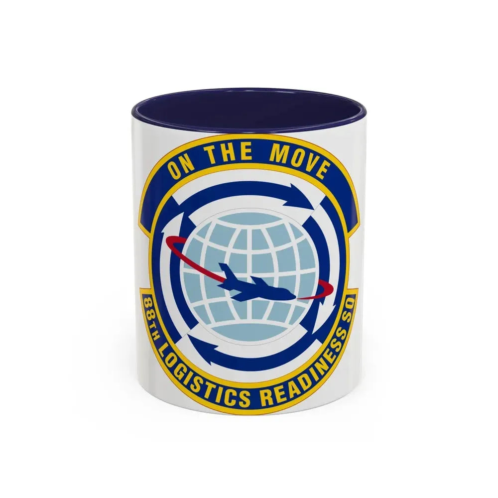 88 Logistics Readiness Squadron AFMC (U.S. Air Force) Accent Coffee Mug 11oz Navy - Go Mug Yourself