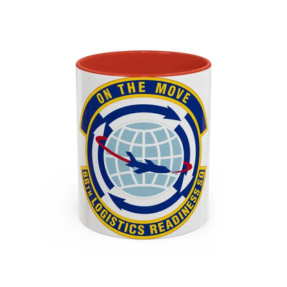 88 Logistics Readiness Squadron AFMC (U.S. Air Force) Accent Coffee Mug 11oz Red - Go Mug Yourself