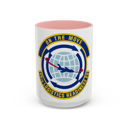 88 Logistics Readiness Squadron AFMC (U.S. Air Force) Accent Coffee Mug 15oz Pink - Go Mug Yourself