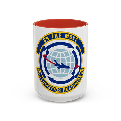 88 Logistics Readiness Squadron AFMC (U.S. Air Force) Accent Coffee Mug 15oz Red - Go Mug Yourself
