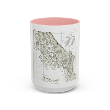 America - NorthWest Coast (1899) (Map) Accent Coffee Mug