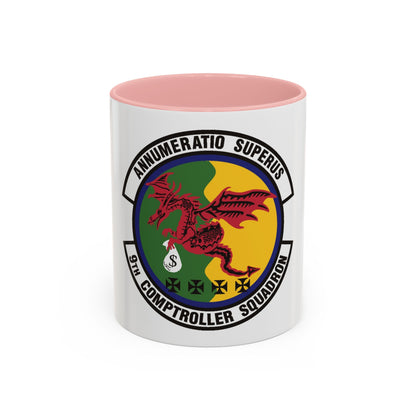 9th Comptroller Squadron (U.S. Air Force) Accent Coffee Mug
