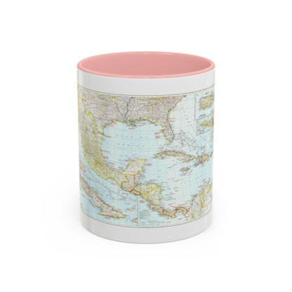 Central America & West Indies (1939) (Map) Accent Coffee Mug