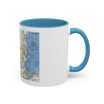 Asia and Adjacent Areas (1959) (Map) Accent Coffee Mug