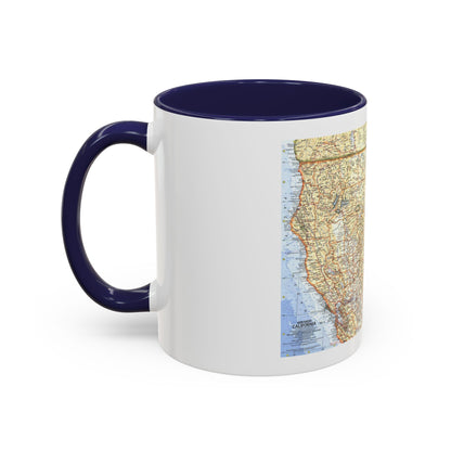 USA - California, Northern (1966) (Map) Accent Coffee Mug