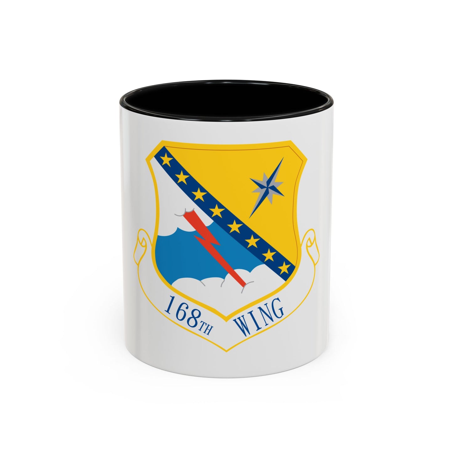 168th Wing emblem (U.S. Air Force) Accent Coffee Mug