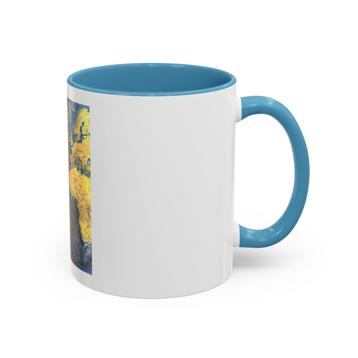 Atlantic Ocean Floor (1968) (Map) Accent Coffee Mug