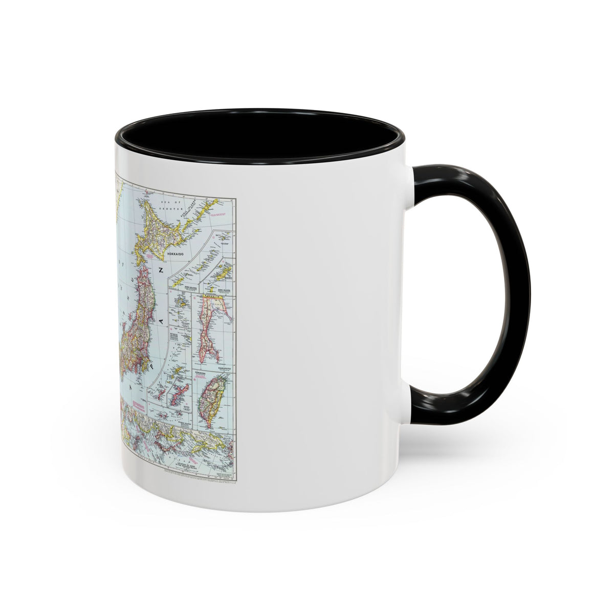 Japan and Korea (1945) (Map) Accent Coffee Mug