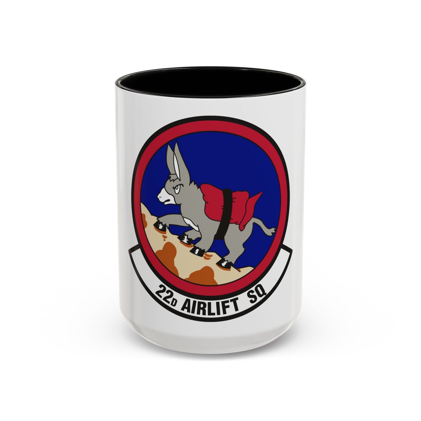 22d Airlift Squadron (U.S. Air Force) Accent Coffee Mug