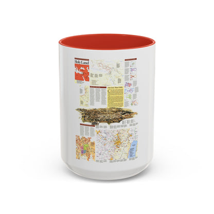 Middle East - Holy Land 2 (1989) (Map) Accent Coffee Mug