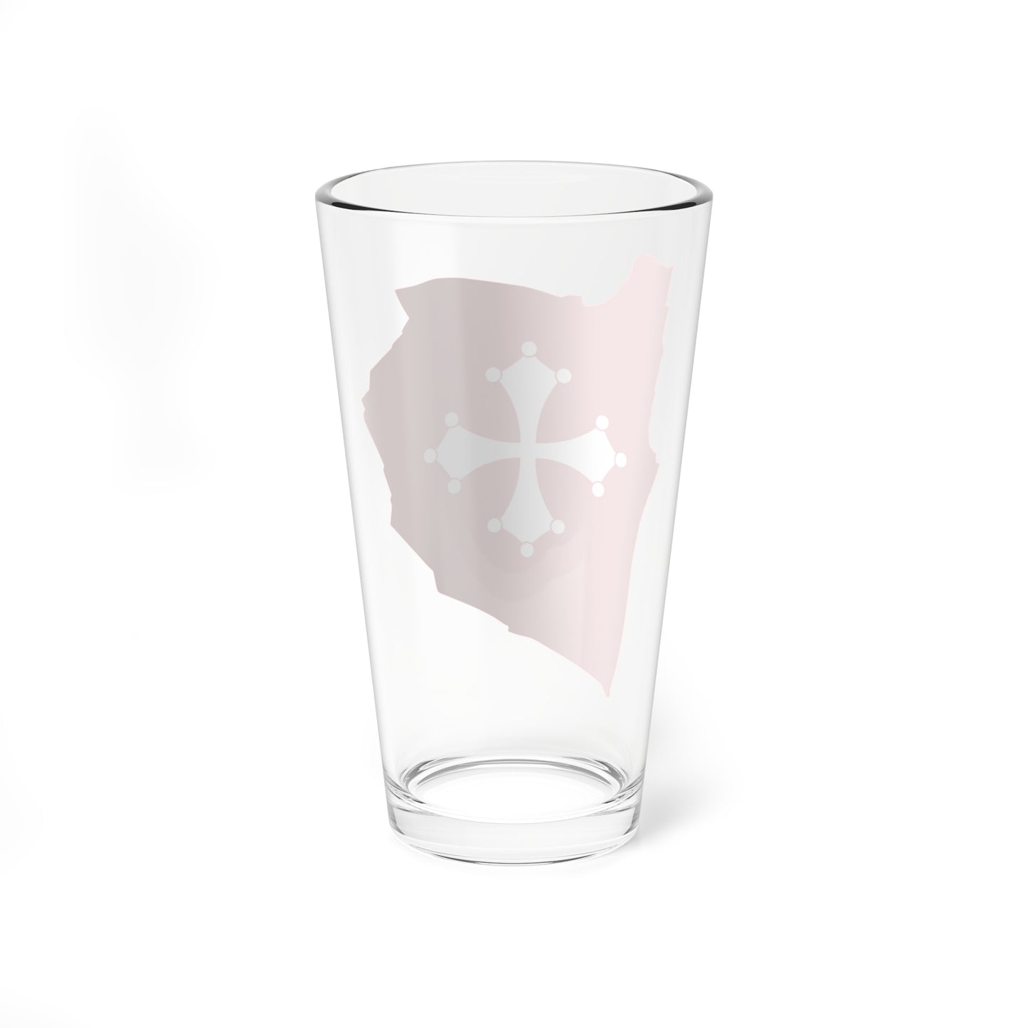 Flag map of Pisa (Italy) Pint Glass 16oz