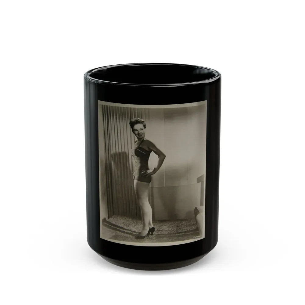 Coleen Gray #01 (Vintage Female Icon) Black Coffee Mug-15oz-Go Mug Yourself