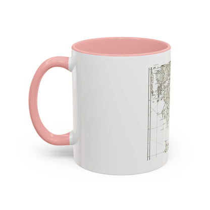 America - NorthWest Coast (1899) (Map) Accent Coffee Mug