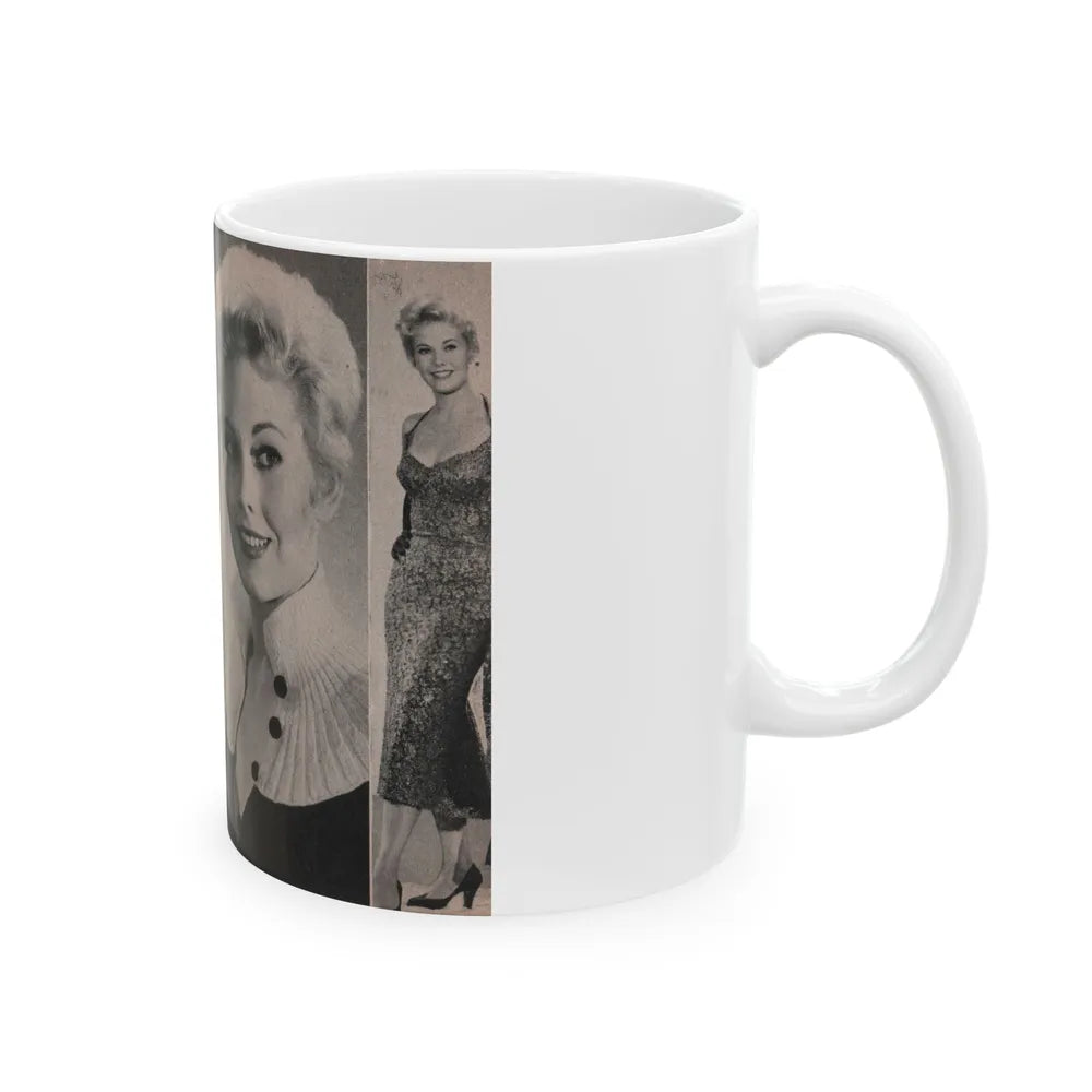 Kim Novak #150 - Scanned Mag. 66 Photos (Vintage Female Icon) White Coffee Mug-Go Mug Yourself