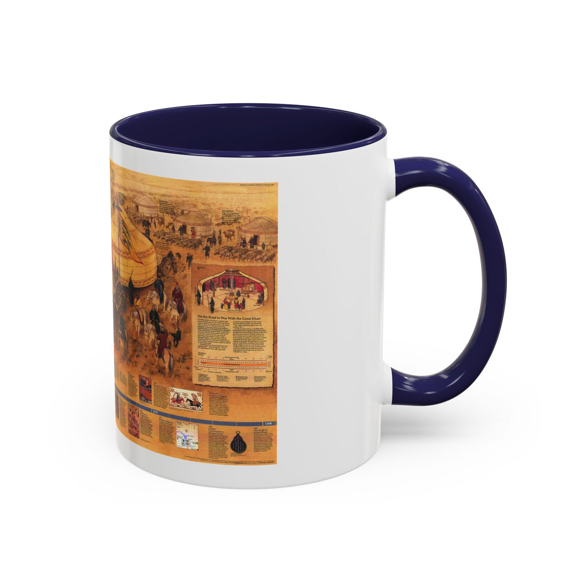 Mongols, The (1996) (Map) Accent Coffee Mug