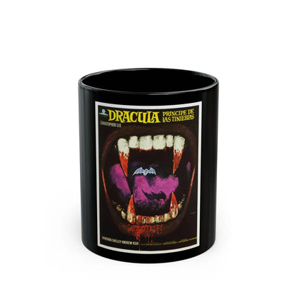 DRACULA PRINCE OF DARKNESS (SPANISH) 1966 Movie Poster - Black Coffee Mug-11oz-Go Mug Yourself