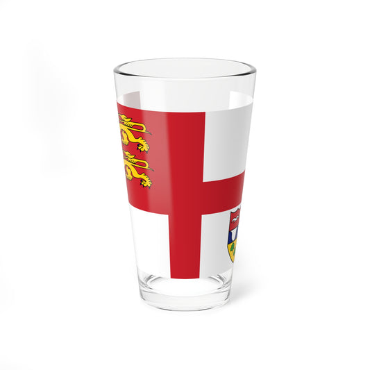 Flag of Brecqhou (United Kingdom) Pint Glass 16oz