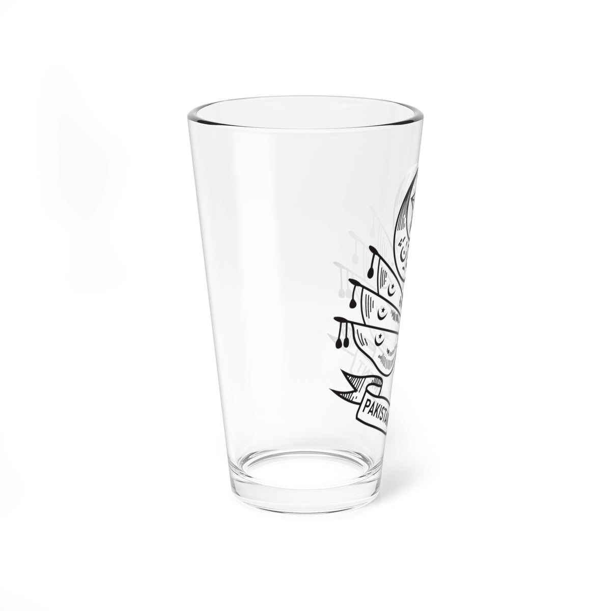 Pakistan Emblem 1947-1954 (Pakistan) (Coat of Arms) Pint Glass 16oz