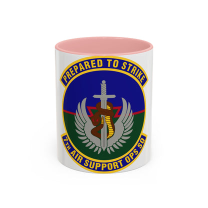 7th Air Support Operations Squadron (U.S. Air Force) Accent Coffee Mug