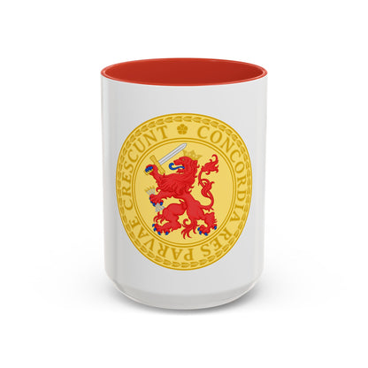 Great Seal of the Batavian Republic (1802) - Accent Coffee Mug