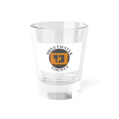 Flag of Sweetwater County Wyoming (United States) Shot Glass 1.5oz