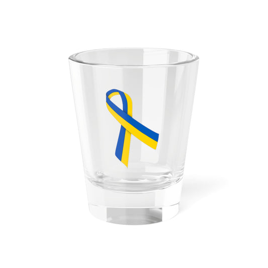 Ukrainian Blue-Yellow ribbon (Ukraine) Shot Glass 1.5oz