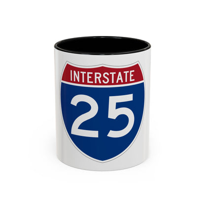 Interstate 25 (U.S. Highways) Accent Coffee Mug