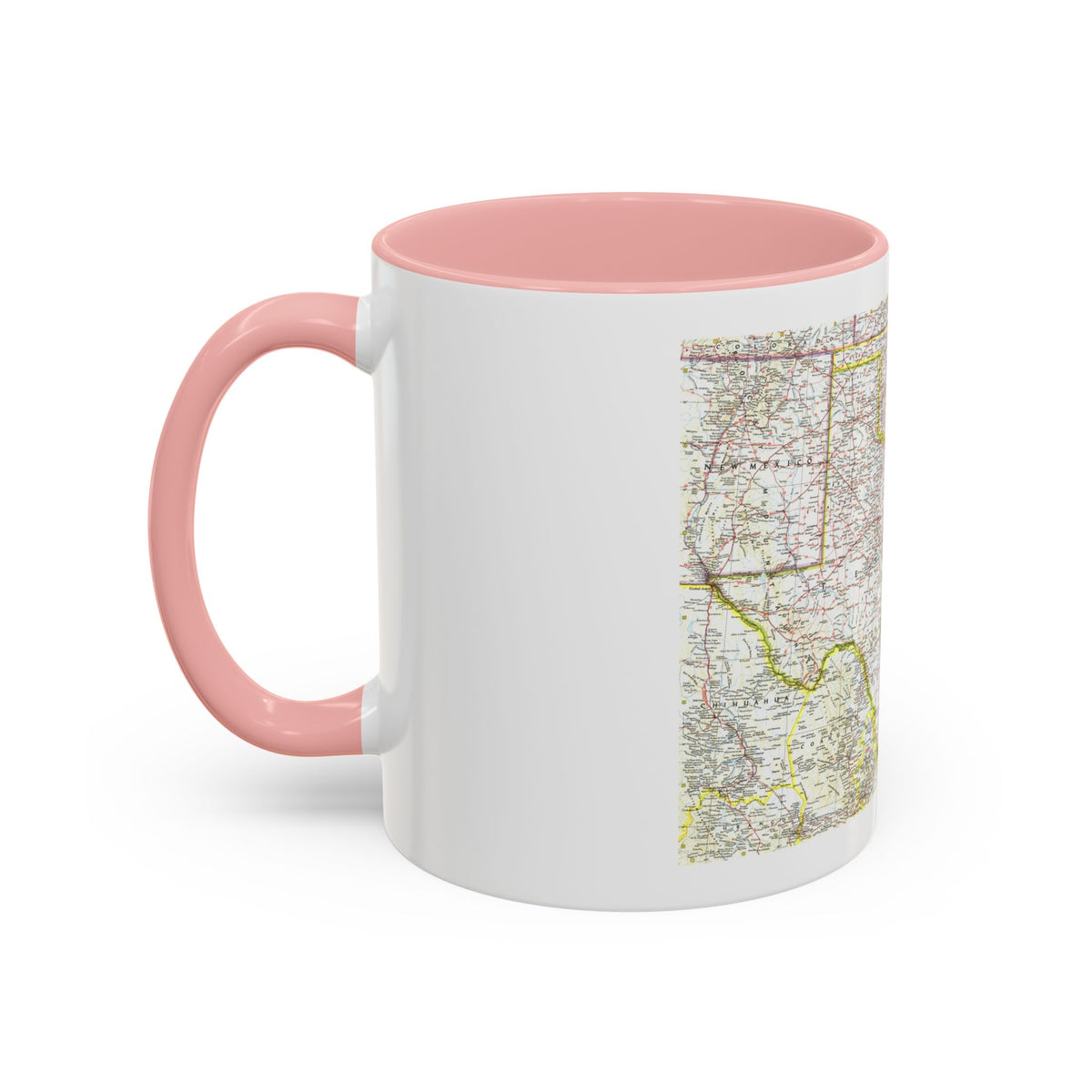 USA - South Central (1961) (Map) Accent Coffee Mug