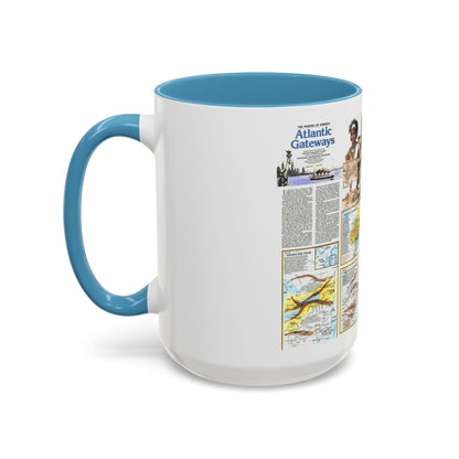 USA - Atlantic Gateways 2 (1983) (Map) Accent Coffee Mug