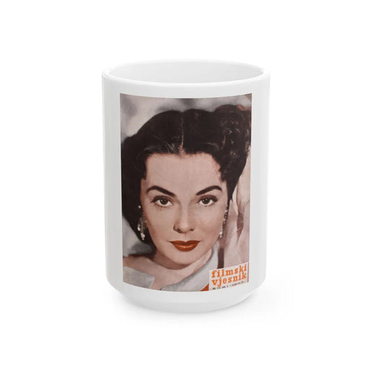 Barbara Rush #225 - Mag. Cover (Vintage Female Icon) White Coffee Mug-15oz-Go Mug Yourself