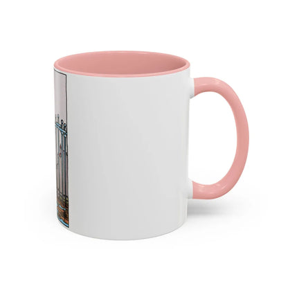 The 8 of Swords (Tarot Card) Accent Coffee Mug-Go Mug Yourself