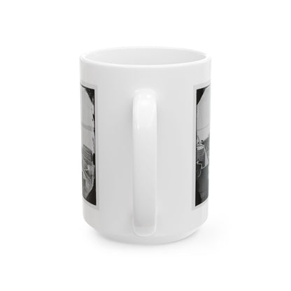 James River, Va. Bow Of Confederate Gunboat Teaser, Lt. Hunter Davidson, Captured By U.S.S. Maratanza On July 4, 1862 (U.S. Civil War) White Coffee Mug