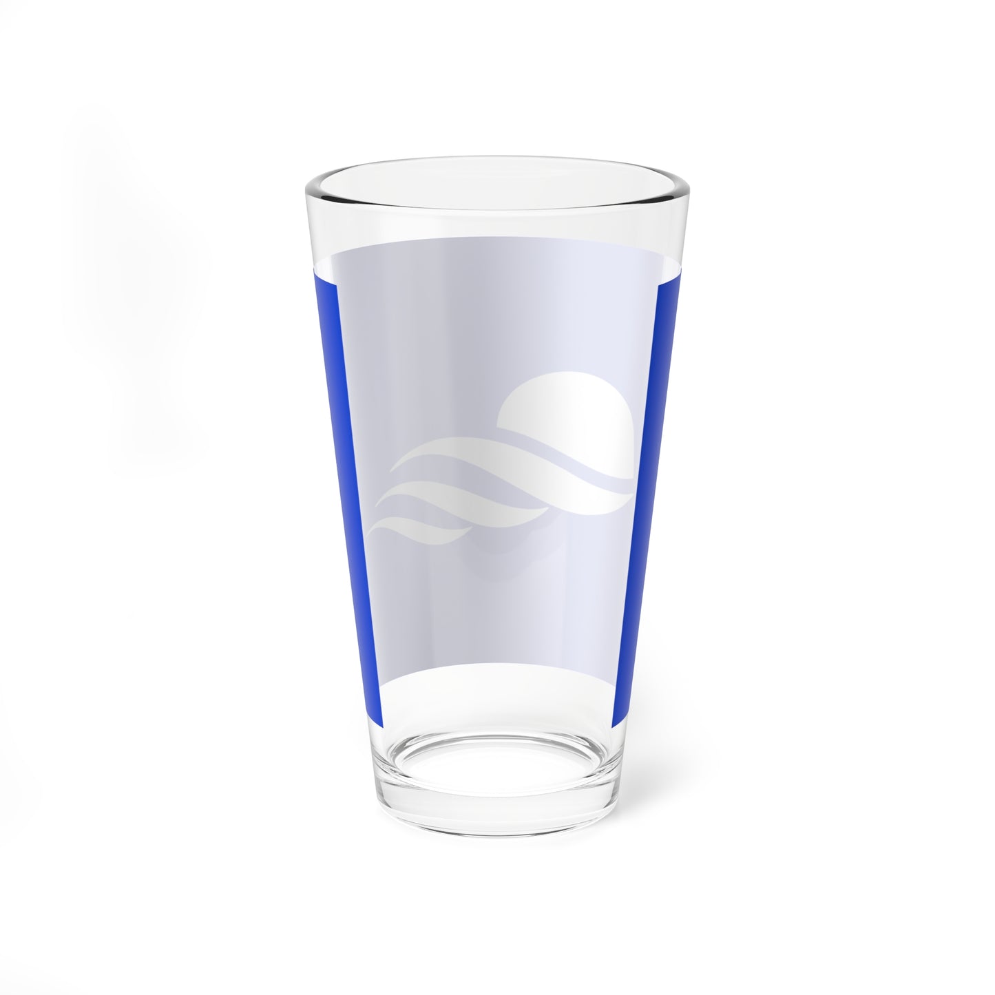 Flag of Mikurajima Tokyo no text (Japan) Pint Glass 16oz