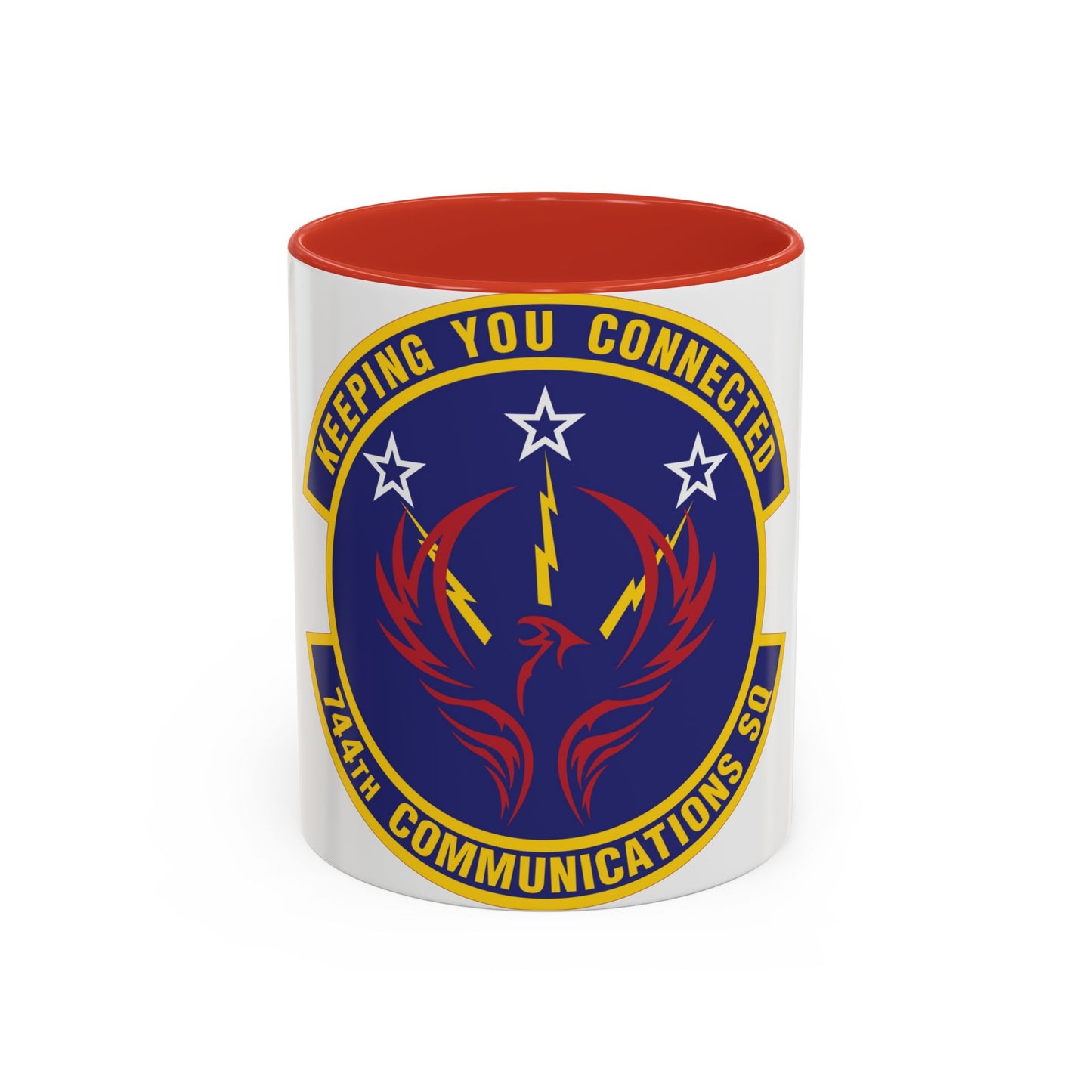 744th Communications Squadron (U.S. Air Force) Accent Coffee Mug