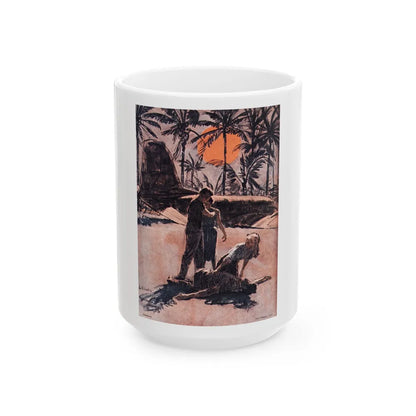 Cosmopolitan magazine Illustration, 1960 - White Coffee Mug-15oz-Go Mug Yourself