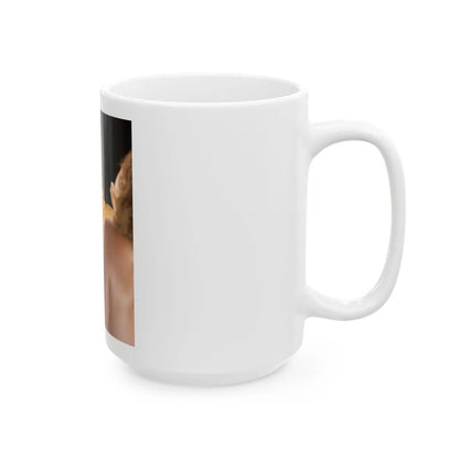 Linda Blair #264 - Partially Topless (Vintage Female Icon) White Coffee Mug-Go Mug Yourself