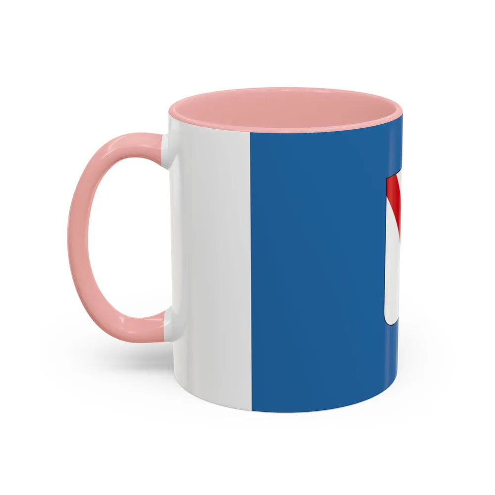 Flag of Campania Italy - Accent Coffee Mug-Go Mug Yourself